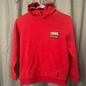 Vans Red Sweatshirt Hoodie with Turtleneck